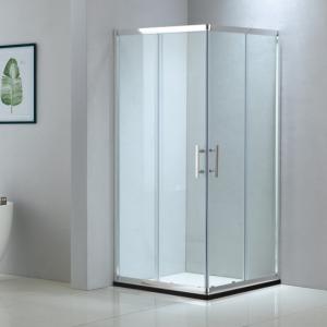Quality Square aluminium shower enclosure 900*900 with two sliding doors and two fixed panels for sale