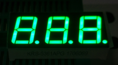 14.2mm 0.56in White 7 Segment LED Displays 3 Digit For Digital Temperature