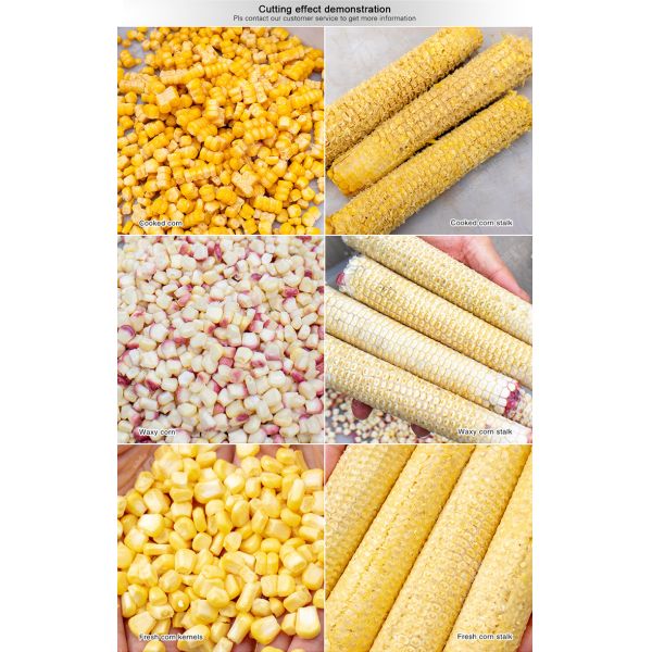 Stainless Steel Sweet Corn Skin Peeler And Thresher Machine Corn Kernel Husking
