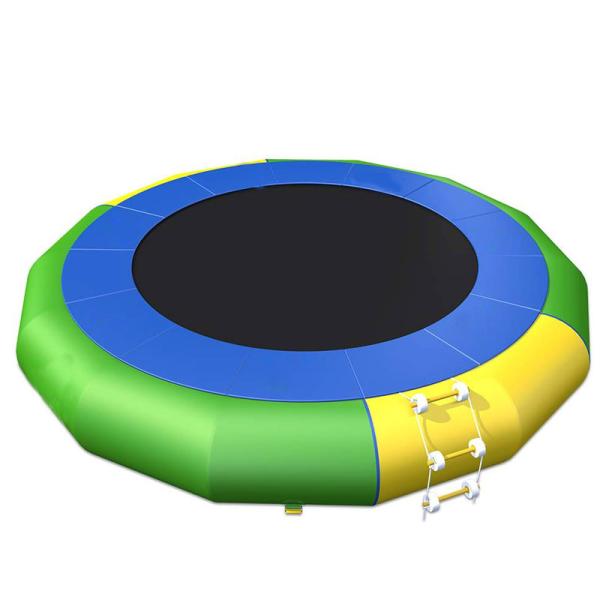 Multi Size Leak - proof Inflatable Floating Trampoline In Water Park 6 Years Warranty