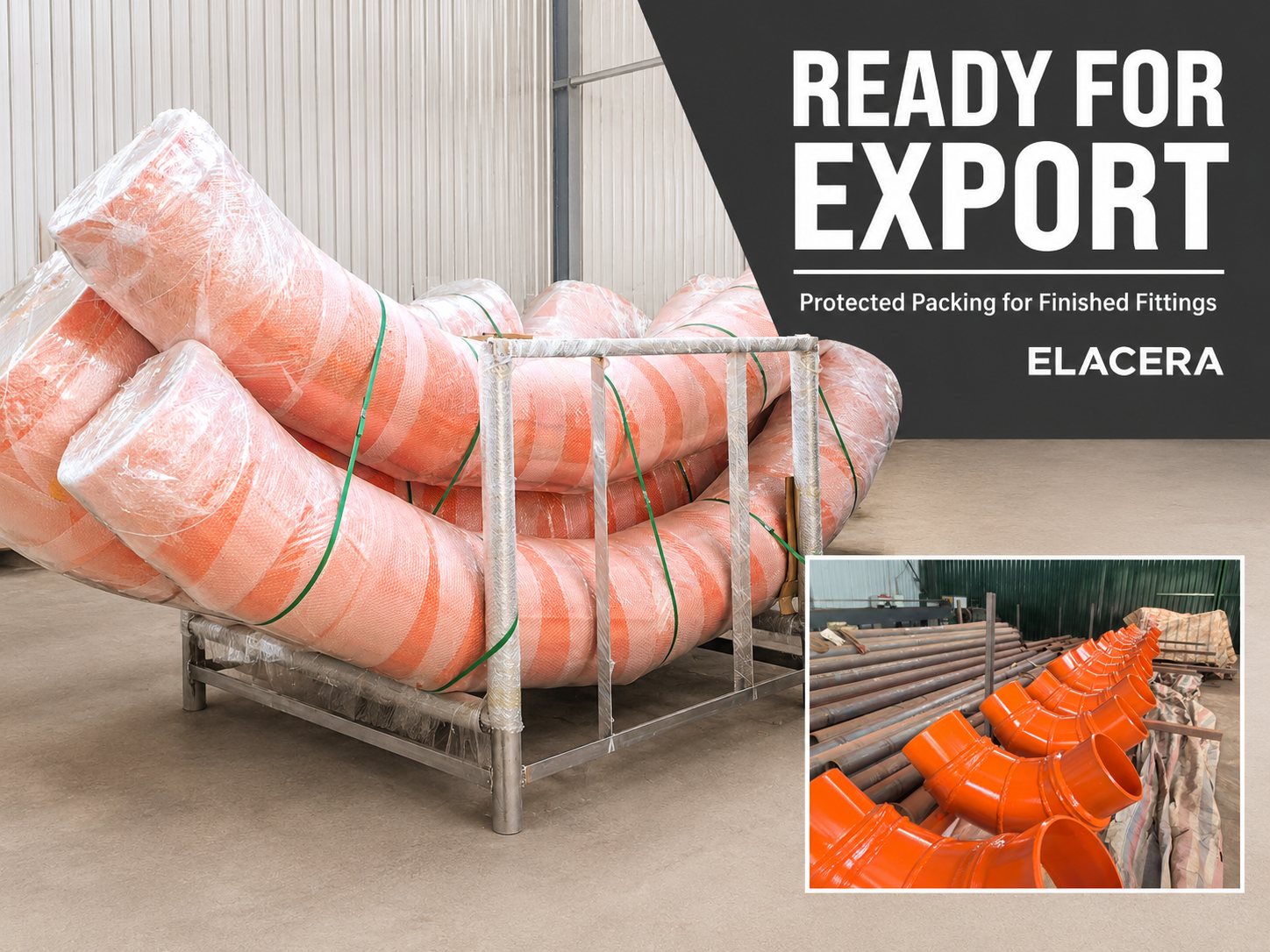 Large Diameter Ceramic Lined Pipe Transition for Abrasive Powder Conveying
