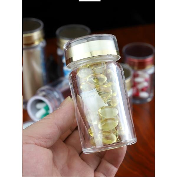 High Grade Acrylic Capsule Bottle 45 60 80ml Optional