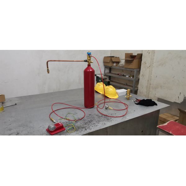 Auto-Activating CO2 Fire Trace Tube - Flexible Direct Release System for Electrical Cabinets
