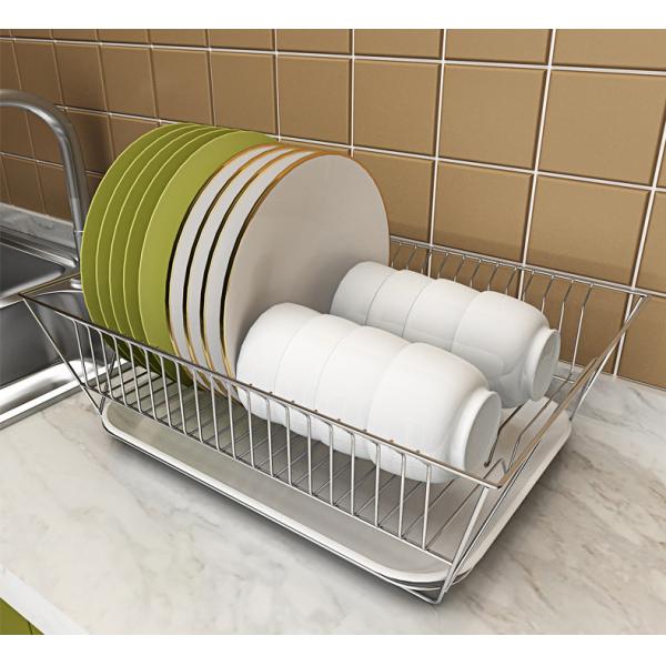 Single Layer Steel Kitchen Basket Rack