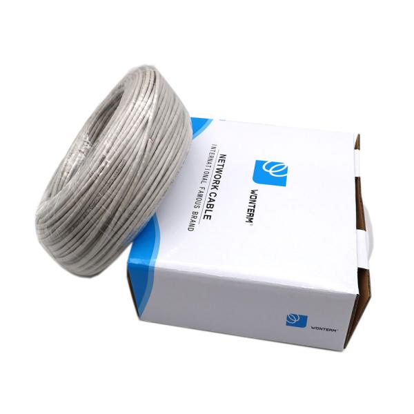 Network 100m UTP Bare Copper Category 5e / Cat5e UTP Cable , 0.5mm Twisted