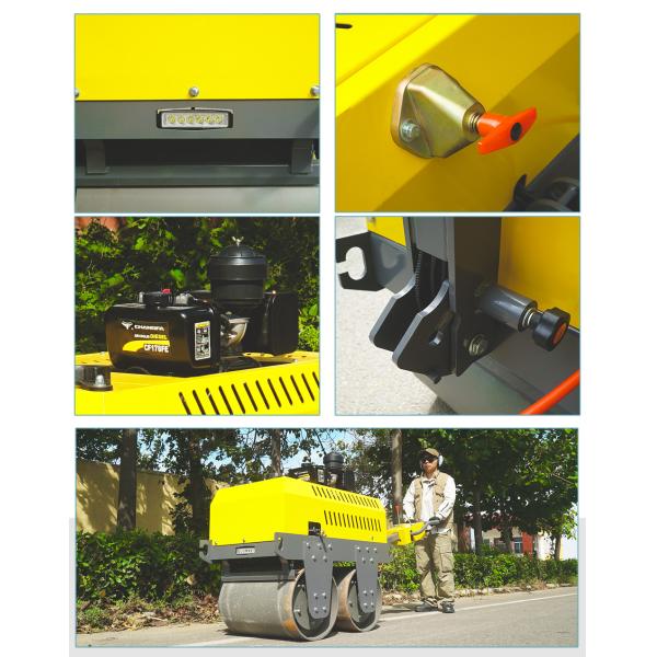 Walk Behind Vibratory Rollers Compactor with 450mm Drum Diameter and Performance at 0-5km/h Travel Speed