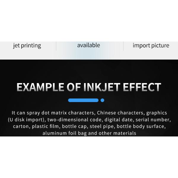 TIJ Printer Handheld Desktop Digital Eco Solvent Printer with Large Screen Display