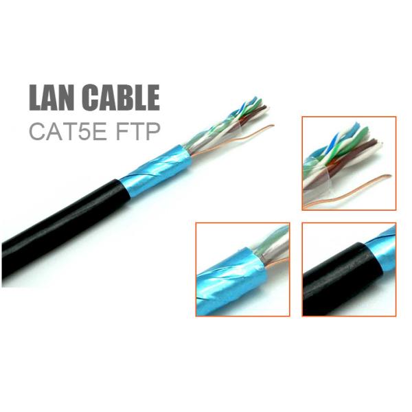 PE 305M 1000Ft Waterproof 4P FTP / Cat5E Lan Cable , Outdoor Network Cable