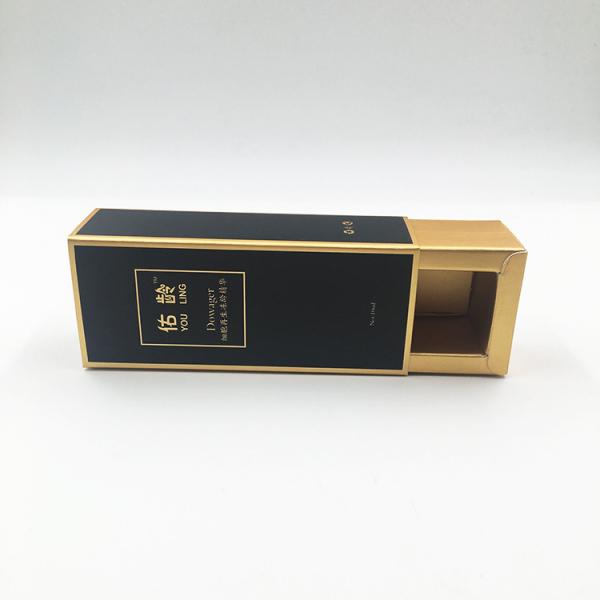 Gold Card Folding Drawer Make-up Packaging Case for Cosmetics Packaging Box