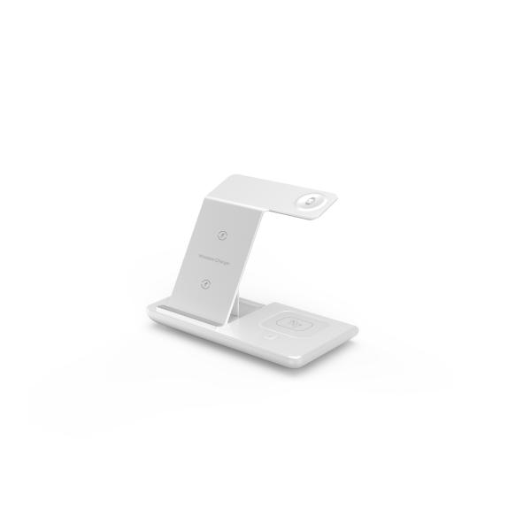 LED Light Multifunction Wireless Charger for 15W Fast Charging and Qi-enabled Devices