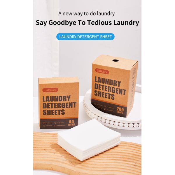 Eco-Friendly Composition Laundry Detergent Sheets for Washing Clothes