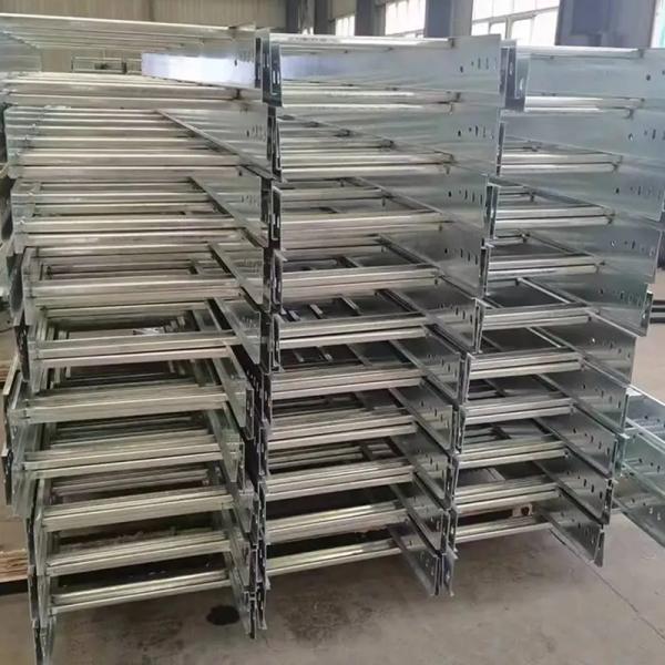 Wall Or Floor Mounted Hot Dip Galvanized Cable Tray Width 50mm-1000mm For Versatile Cable Management