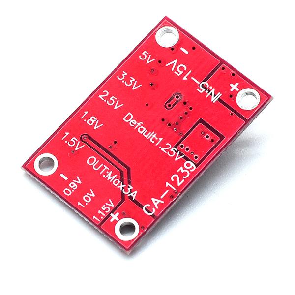 Step Down Power Module CA-1239 Adjustable Buck Converter 5-15V Input 1.25V/1.5V/1.8V/2.5V/3.3V/5V Output