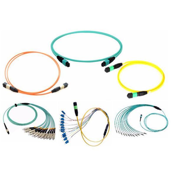 Simplex FC UPC Breakout Mpo Fiber Cable 12 Core