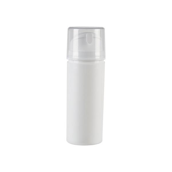 Wholesale Square PP Airless Bottle with Plug and Over Cap for Customized Printing Cosmetic Packaging