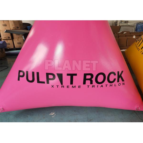 Race Mark Advertising Inflatable Triathlon Buoy Triangular Shape Inflatable Buoys Inflatable Water Buoy