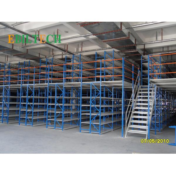 Powder Coating Mezzanine Racking System Overhead Storage Racks High Performance