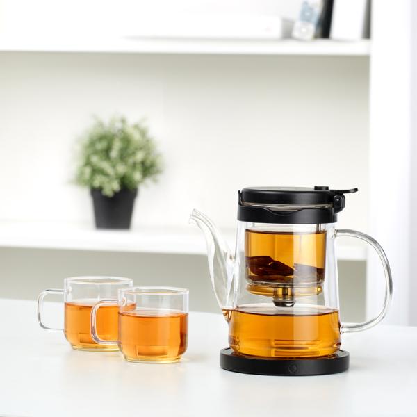 Handmade Removable Infuser Teapot with Glass Filter 550ml