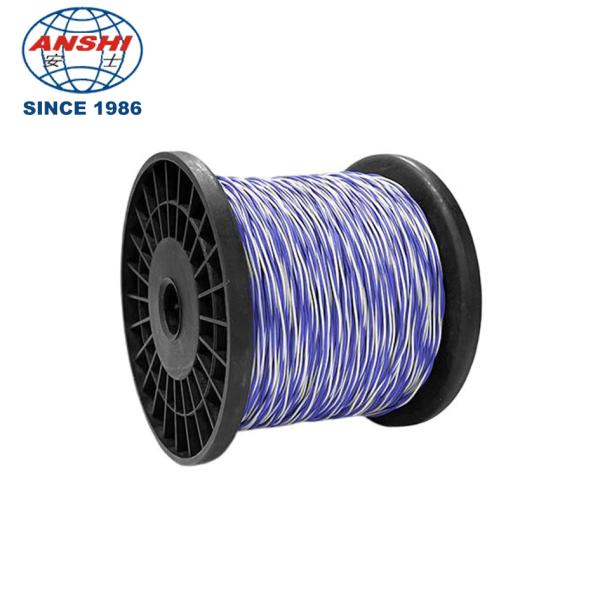 White Red Telephone Cable 2 Core 0.5mm PE Insulated Wire