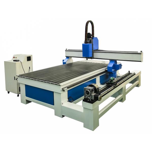 Low Noise 4th Axis Rotary Woodworking Cnc Router Machine 1325 Stable Performance