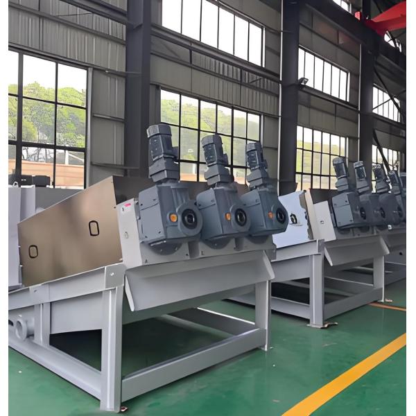 High-Efficiency Dual-Helical Screw Stacking Machine with Automated Control System for Sludge Dewatering Equipment in Wastewater Treatment