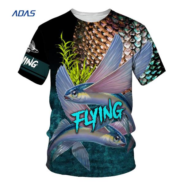 Quick Dry Fishing Bulk Sublimation Shirts Blank Breathable Polyester Jersey 160g