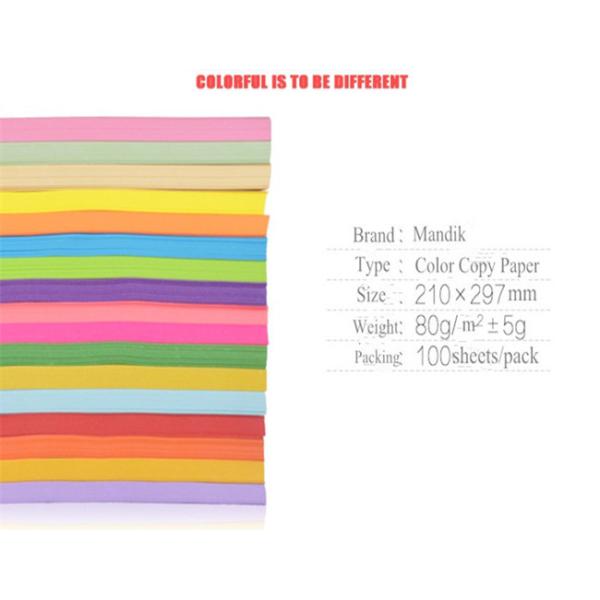A4 A3 Folding Resistance Duplicating Color Copy Paper