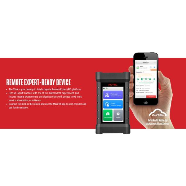 2025 Autel MaxiFlash XLink J2534 Tool Remote Expert ECU Programming Device Work with PC, Mobile Phone and Autel Ultra, MS919, MS909