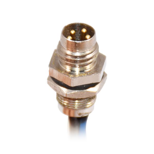 Waterproof M8 Panel Mount Connector With Tail Sensor Application