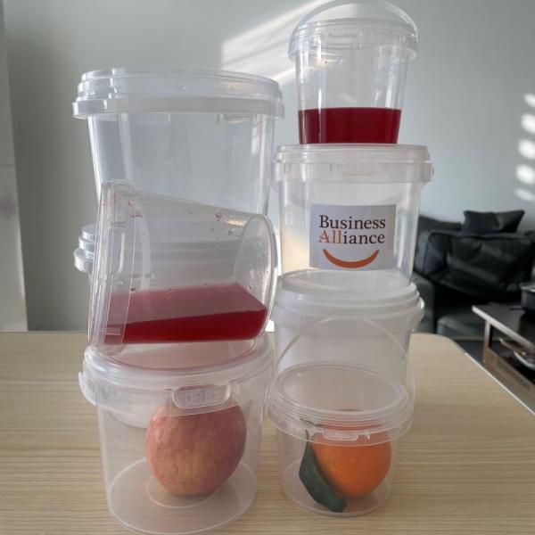 Customize Plastic Container Small Plastic Bucket with 500ml Capacity and Accessories