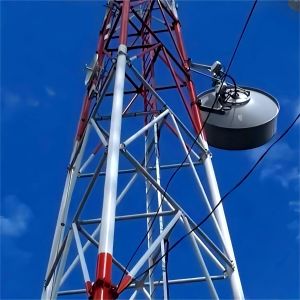 Guyed Wire Tower designed extensive coverage elevation applications using steel