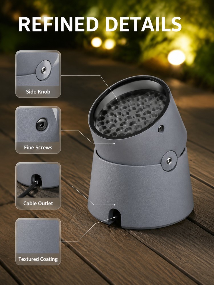IP65 Exterior LED Tree Lights Tall Elevated LED Inground Uplight Multi Size Surface Mounted