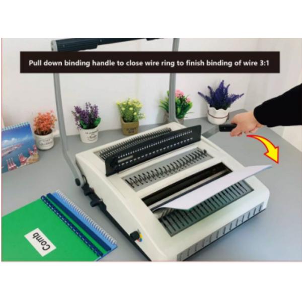 Portable 500 Sheets 330mm Paper Coil Binding Machine