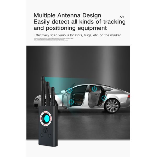 2.4G Frequency Handheld T16 Professional Cameras and Eavesdropping Detector for Eavesdropping Detection in a Box