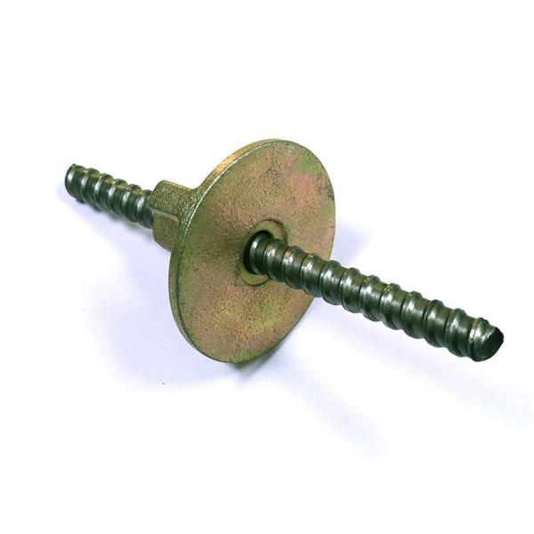 Yellow Construction Formwork Accessories Tie Rod Disc Anchor Nut