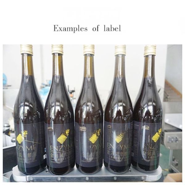 Semi-automatic round bottle labeling machine CH-311 for beer and wine, glass bottle and plastic bottle round tube labeling machine