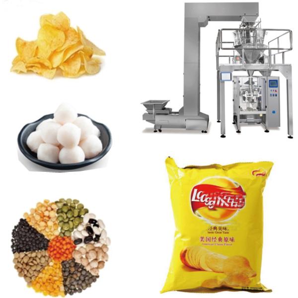 Automatic Snacks Potato Chips Packing Machine Vertical Nitrogen Pouch Packing