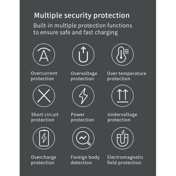 Smart Chip Foldable Travel Wireless Charger Horizontal Vertical Wireless Charger