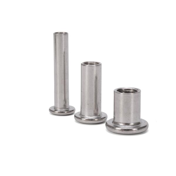 Metric Plain Finish Stainless Steel A2 A4 Countersunk Flat Head Hex Socket Furniture Connector Sleeve Barrel Nut for Furniture