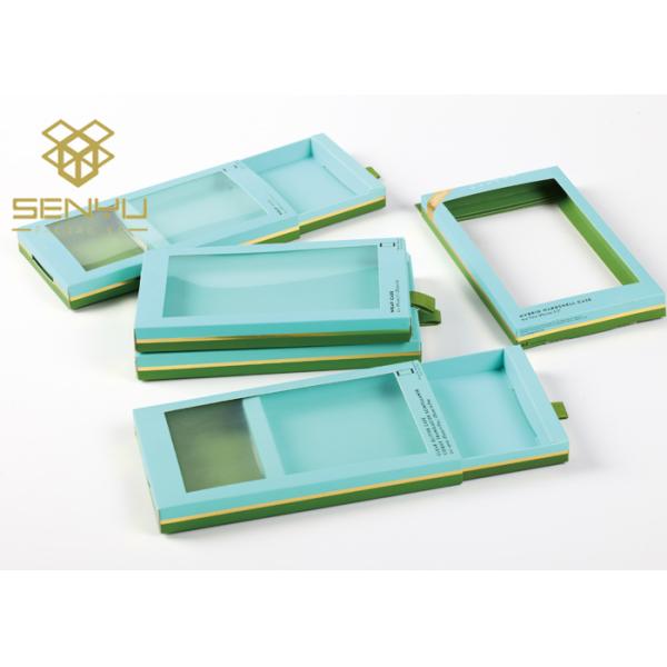 Sliding Paper Cell Phone Cover Packaging Boxes Boxes Gold Foil Stamping Customized