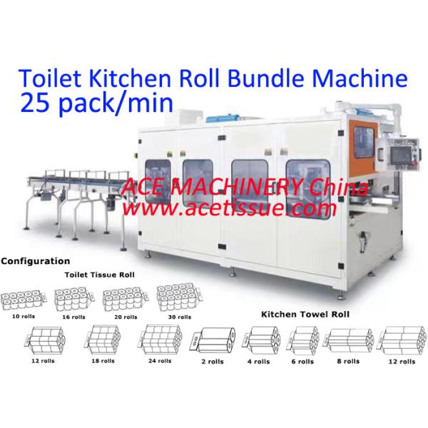Multi Roll Sizes Tissue Paper Packing Machine with Easy Maintenance and Carbon Steel Material