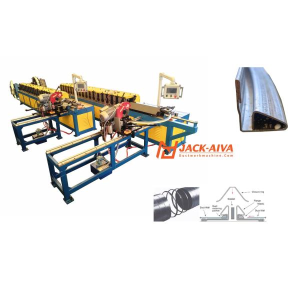 Spiral Round Ductwork Flange Machine, Round duct connector, Spiralmate flange, ductmate