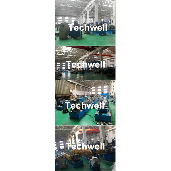Auto Adjustable C Purlin Roll Forming Machine For Making 3 Profiles With 10-15m/min Forming Speed