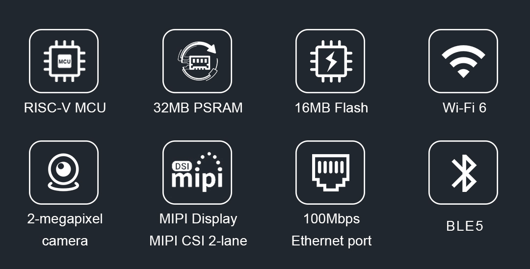 JC1060P470C_I_W_Y High performance 7-inch screen integrated development kit: ESP32-P4 main control, integrated camera, ready to use