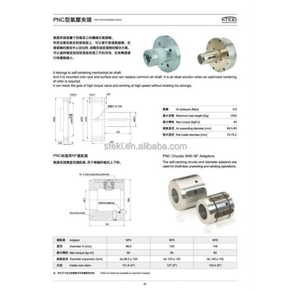 Flexible Structure Aluminium STEKI 2018 Roll Slitter Machine Bidirectional Cantilever Differential Air Shaft