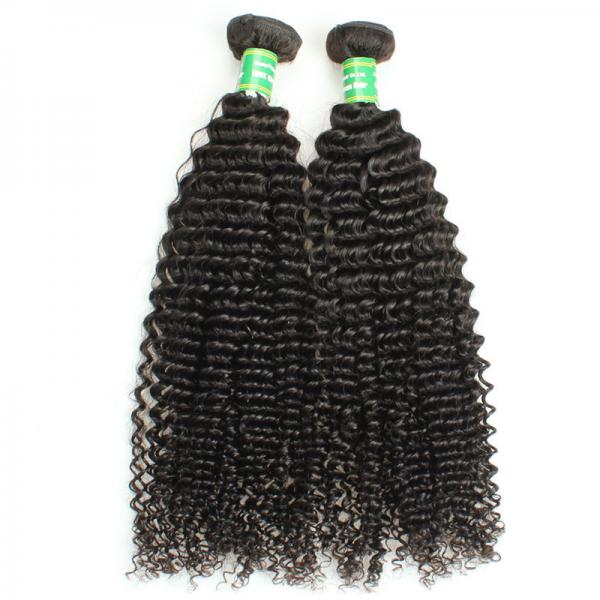 Easy to dye real mink virgin brazilian hair bundles, Curly malaysian hair weft