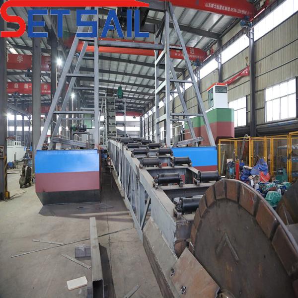 Integrated Mineral Mining and Processing Bucket Chain Gold Mining Diamond Dredger