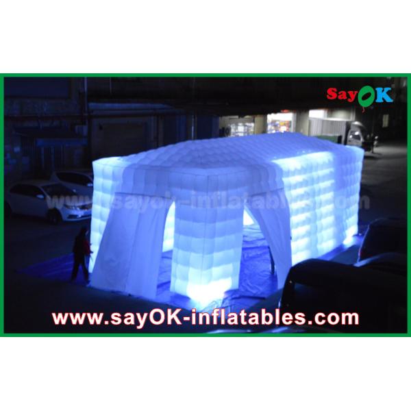 Air Inflatable Tent LED Light Inflatable Cube Tent / Full-Digital Printing Outdoor Party Tent