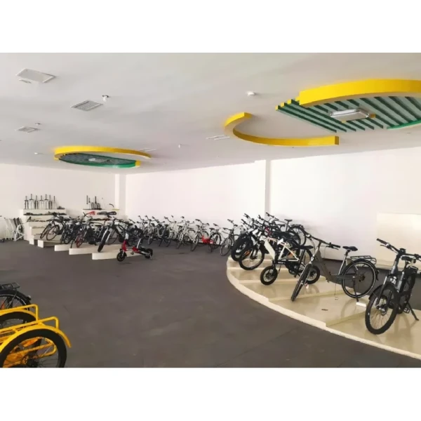 Compact Cargo E Bike with Foldable Front Frame for Easy Storage