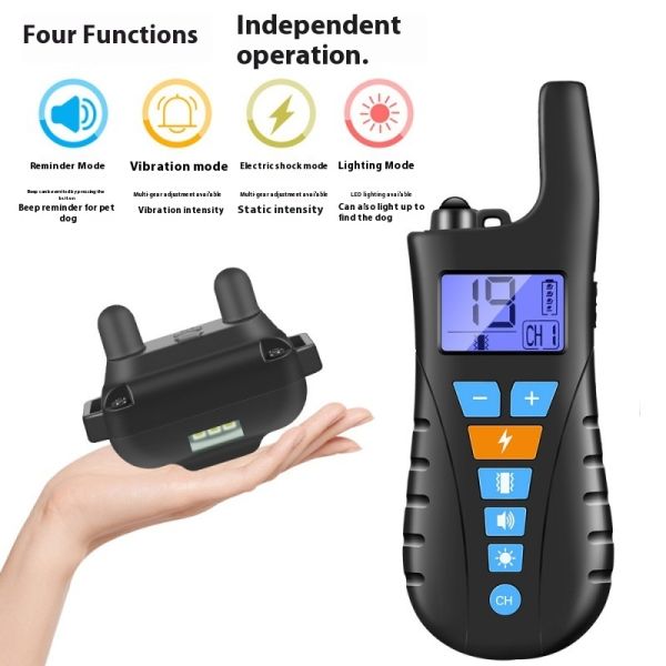 Safe Electric Training Collar for Small to Large Dogs Remote Controlled Shock & Beep Vibration Outdoor Training Aid